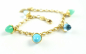 Mobile Preview: Tamara Comolli MIKADO Flamenco Charm Armband 'Lagoon'  B-MFL-Ch-Lag-yg
