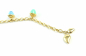 Mobile Preview: Tamara Comolli MIKADO Flamenco Charm Armband 'Lagoon'  B-MFL-Ch-Lag-yg