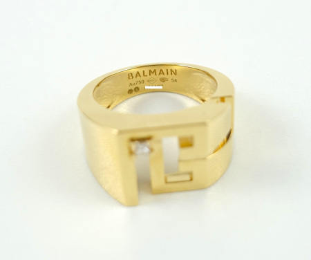 Balmain Labyrinth Siegelring 750 Gelbgold Diamant ABAJ02RG00002