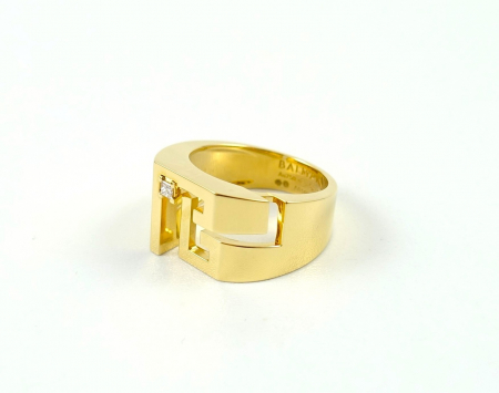 Preview: Balmain Labyrinth Siegelring 750 Gelbgold Diamant ABAJ02RG00002