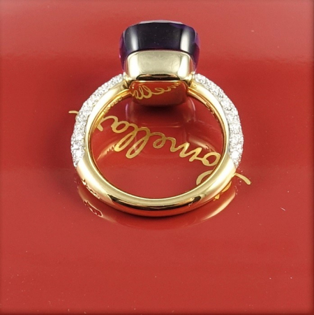Pomellato Nudo Ring Rosegold Brillanten mit Amethyst