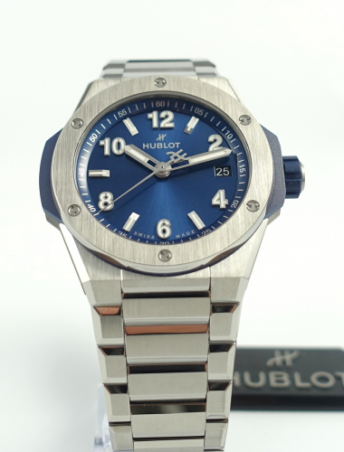 Preview: Hublot Big Bang Integrated Time Only Titanium Blue 457.NX.7170.NX