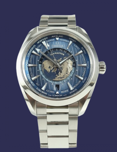 Omega Seamaster Aqua Terra Worldtimer Summer Blue 220.10.43.22.03.002