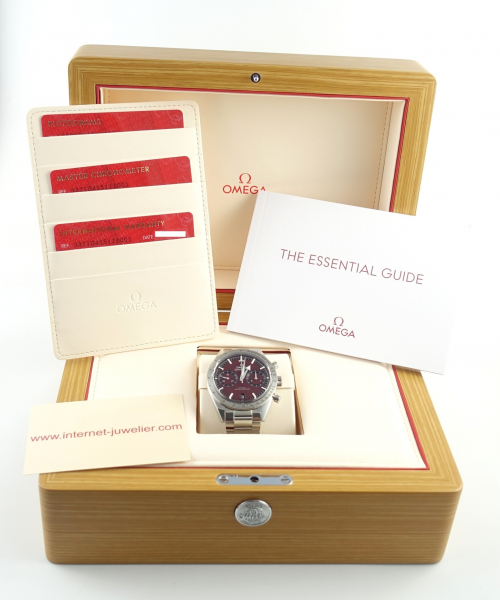 Omega Speedmaster 57 Broad-Arrow Burgunderrot 332.10.41.51.11.001