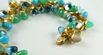 Preview: Tamara Comolli MIKADO Flamenco "Lagoon" Armband  B-MFL-Lag-p-yg