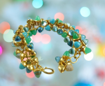 Preview: Tamara Comolli MIKADO Flamenco "Lagoon" Armband  B-MFL-Lag-p-yg